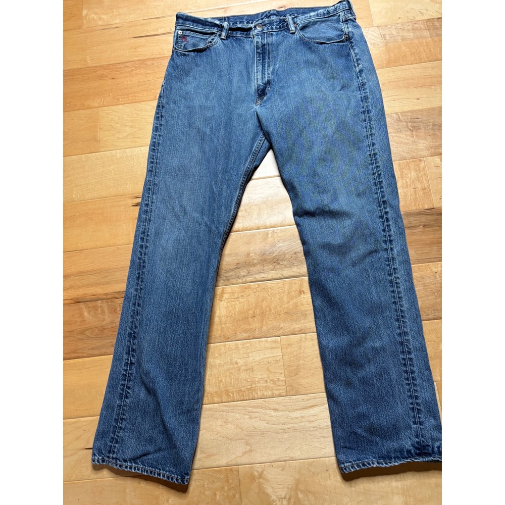 Polo Ralph Lauren Jeans Men 35x32 (Tag 36x34) Blue Straight Leg Denim 867